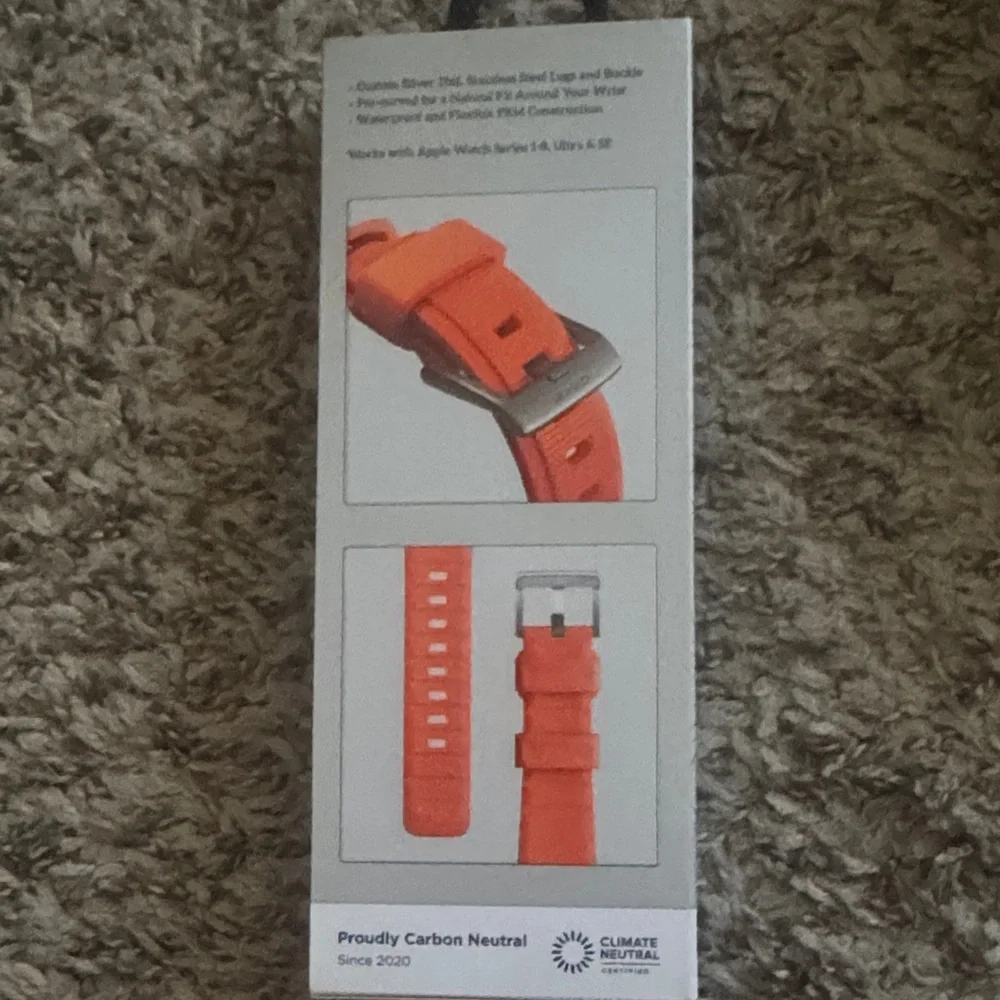 Nomad ultra Orange Rugged Band for Smartwatch